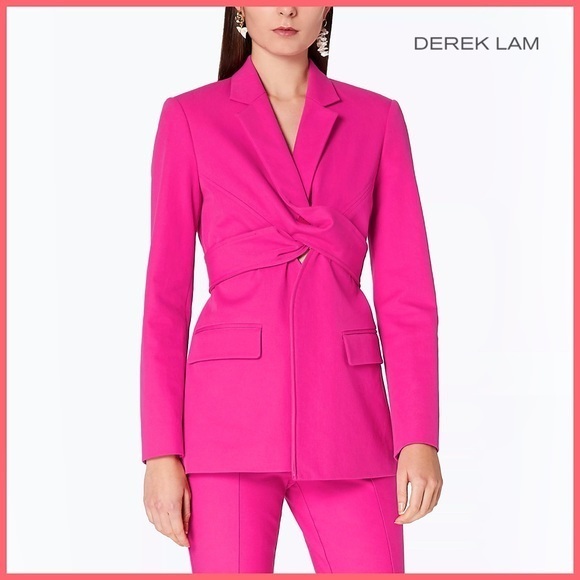 Derek Lam 10 Crosby Loa Fuchsia Pink Blazer Jacket - Picture 1 of 16